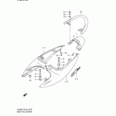 Схема вузла: Задній підсідельний обтічник (Model k2) для Suzuki SV650