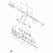 Схема вузла: Важіль прогресії (Model x) для Suzuki RMX250