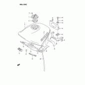 Схема узла: Топливный бак (Model n/p/r) для Suzuki GSX1100