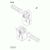 Схема вузла: Пульт керування рульовим для Suzuki AN400 Burgman (EU analogue of SkyWave)