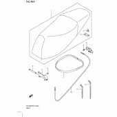 Схема узла: Сиденье (Model l0) для Suzuki UX125 Sixteen