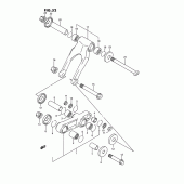 Схема вузла: Важіль прогресії (Model n) для Suzuki RM125