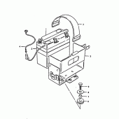 Схема узла: Аккумулятор для Suzuki TS125