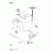 Схема вузла: Паливний бак (Vl1500Btl3 E33) для Suzuki VL1500 Boulevard C90T BOSS