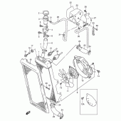 Схема вузла: Радіатор для Suzuki VX800 VX800