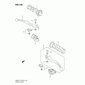 Схема узла: Ручки руля (An400l1 e3) для Suzuki AN400 Burgman (EU analogue of SkyWave)