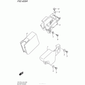 Схема вузла: Кріплення акумулятора Suzuki DR-Z70