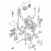 Схема вузла: Електропроводка (Gsf1200sav/saw/sax/say) для Suzuki GSF1200 Bandit