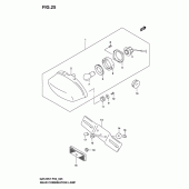 Схема узла: Задний фонарь (Стоп-сигнал) для Suzuki GZ125 Marauder