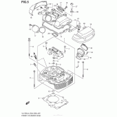 Схема вузла: Передня головка циліндра & Прокладка головки & Свічка запалювання (Vl1500Bl4 E03) для Suzuki VL1500 Boulevard C90 BOSS