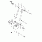 Схема вузла: Важіль прогресії для Suzuki GSX1100