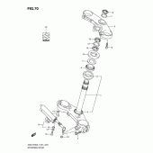 Схема вузла: Рульова траверса для Suzuki GSX-R750