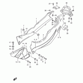 Схема вузла: Бічні панелі (Model t) для Suzuki GSX-R1100