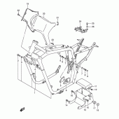 Схема вузла: Рама (Model k5/k6/k7/k8) для Suzuki VS1400 Boulevard S83