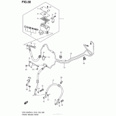 Схема вузла: Front Brake Hose (Gsx1300Ral4 E03) для Suzuki GSX1300 Hayabusa