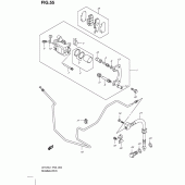 Схема узла: Задний тормозной суппорт для Suzuki UH125 Burgman