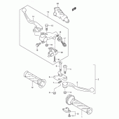 Схема вузла: Ручки керма для Suzuki VL250 Intruder LC