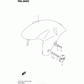 Схема вузла: Переднє крило (Gsx-R1000L7 E33) для Suzuki GSX-R1000