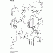 Схема узла: Электрооборудование (Vz800L3 E33) для Suzuki VZ800 Boulevard M50
