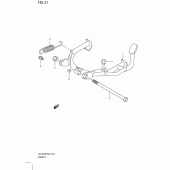 Схема узла: Подставка для Suzuki UX125 Sixteen