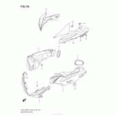 Схема узла: Воздухозаборник для Suzuki GSX-R600