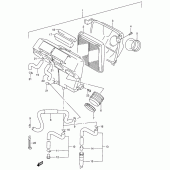 Схема узла: Воздушный фильтр для Suzuki RF900
