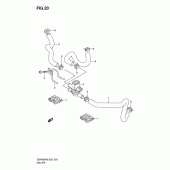 Схема узла: Система индукции воздуха для Suzuki GSR600