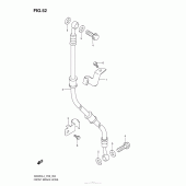 Схема вузла: Передній гальмівний шланг Suzuki GW250 Inazuma