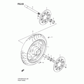 Схема вузла: Переднє колесо Suzuki VZR1800 Intruder M1800R/ Boulevard M109R