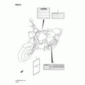 Схема узла: Наклейки для Suzuki TU250