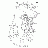 Схема вузла: Speed/tachometer (Model m/n/p/r) для Suzuki DR650 DR650RSE