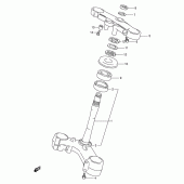 Схема вузла: Рульова траверса (Model v) для Suzuki TL1000