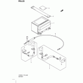 Схема узла: Аккумулятор для Suzuki UH200 Burgman