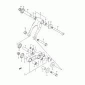 Схема вузла: Важіль прогресії (Model n) для Suzuki RM250
