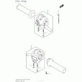 Схема вузла: Пульт управління рульовий для Suzuki TU250
