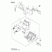 Схема вузла: Задній ліхтар (Стоп-сигнал) (Model k6/k7/k8) для Suzuki VL800 Intruder C800/Boulevard C50