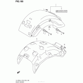 Схема вузла: Rear Fender (Vl1500L4 E28) для Suzuki VL1500 Boulevard C90