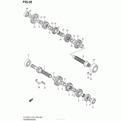 Схема вузла: Трансмісія для Suzuki VL1500 Boulevard C90 BOSS