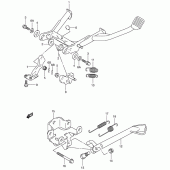 Схема узла: Подставка для Suzuki AN650 Burgman (EU analogue of SkyWave)