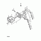 Схема вузла: Задній ліхтар (Стоп-сигнал) (E2, E4, E17, E21) для Suzuki TS250