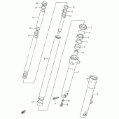 Схема вузла: Передня вилка (Model p/r/t) для Suzuki VX800 VX800