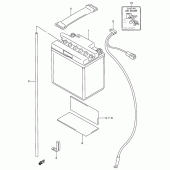 Схема вузла: Акумулятор для Suzuki GSX600 Katana