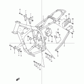 Схема вузла: Рама для Suzuki DR250