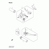 Схема вузла: Ручки керма для Suzuki VZ800 Intruder M800/Boulevard M50