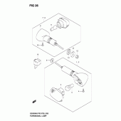Схема вузла: Поворотники (Model k3) для Suzuki GS500