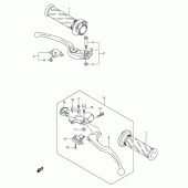 Схема вузла: Ручки керма для Suzuki GSX-R600