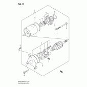 Схема вузла: Стартер електричний (Daichokou) для Suzuki EN125