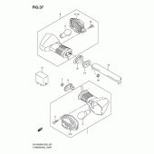 Схема узла: Поворотники (Sv1000/u1/u2) для Suzuki SV1000