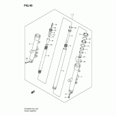 Схема узла: Передняя вилка (Sfv650k9/uk9/l0/ul0) для Suzuki SFV650 Gladius