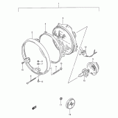 Схема вузла: Фара (Model p/r) для Suzuki GS500